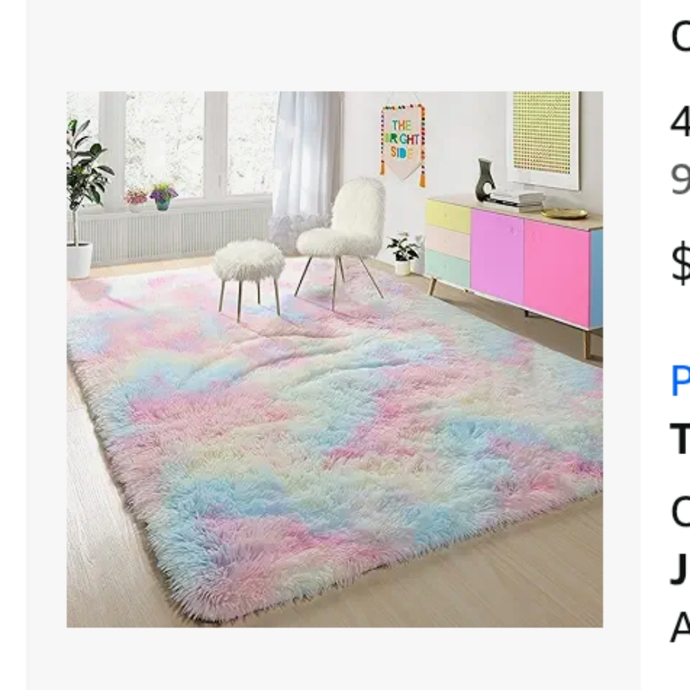 Amazon Multicolor Kids Plush Rug